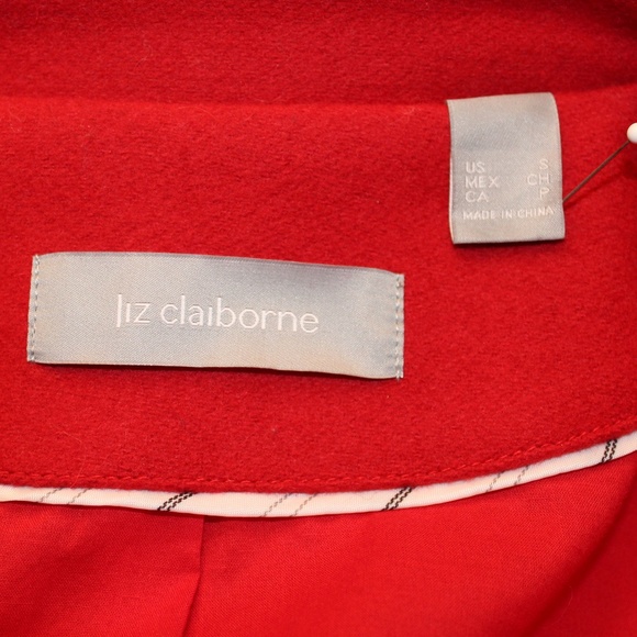 Liz Claiborne Wool Jacket Sz Small - Picture 9 of 10